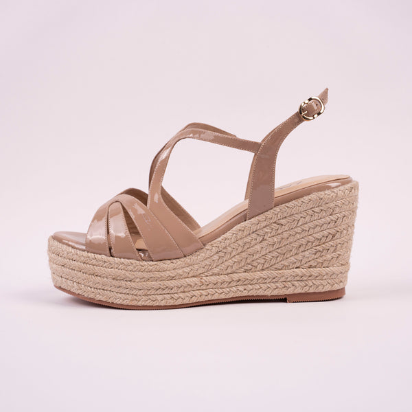 Plataforma Salma Charol Nude