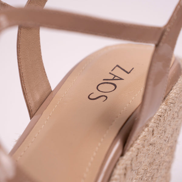 Plataforma Salma Charol Nude