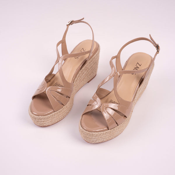 Plataforma Salma Charol Nude