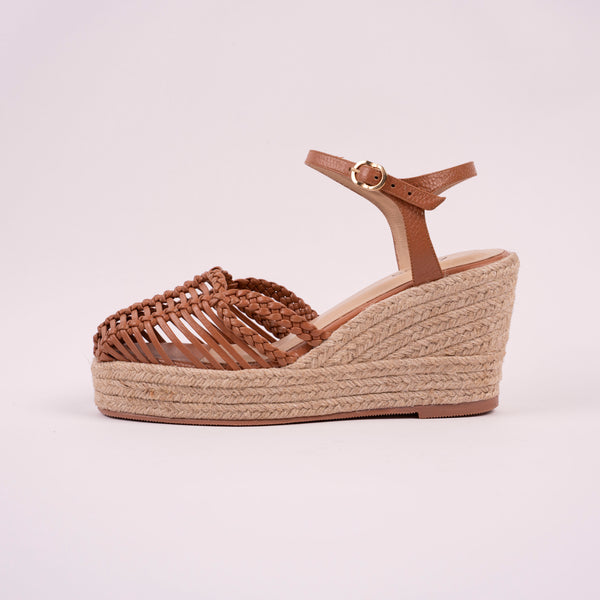 Plataforma Espadrilles Tejida Miel
