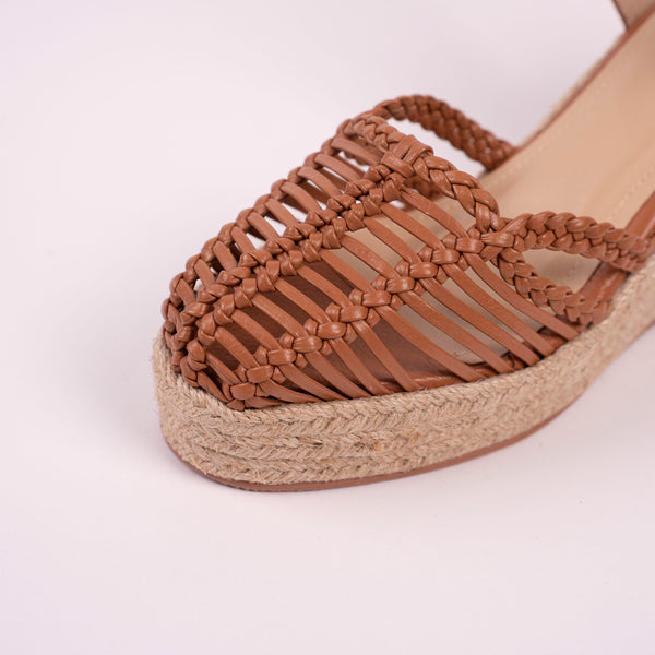 Plataforma Espadrilles Tejida Miel