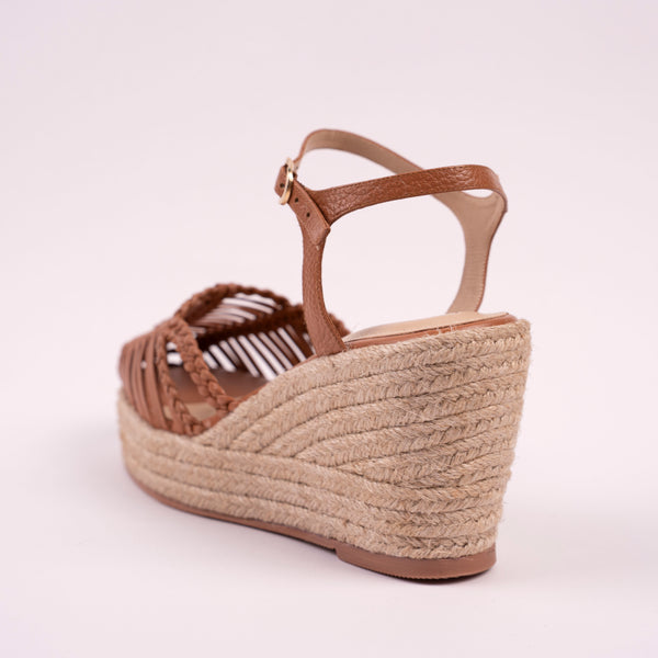 Plataforma Espadrilles Tejida Miel
