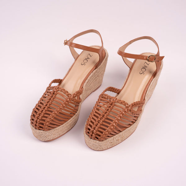 Plataforma Espadrilles Tejida Miel