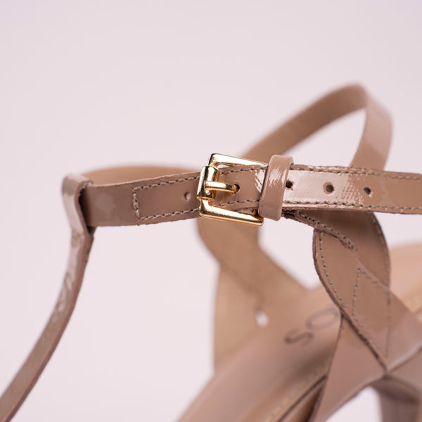 Tacones Alma  Charol Nude