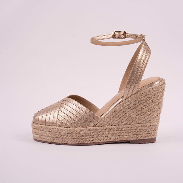 Plataforma Espadrilles Oro Rosa