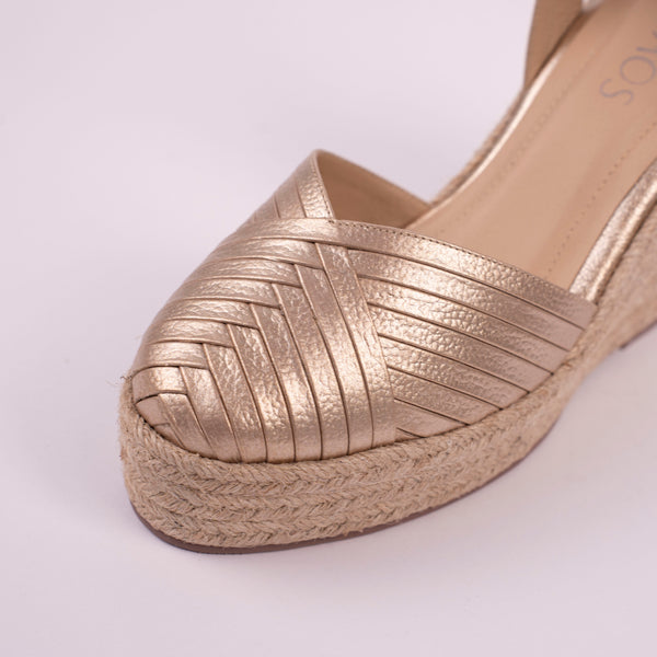 Plataforma Espadrilles Oro Rosa