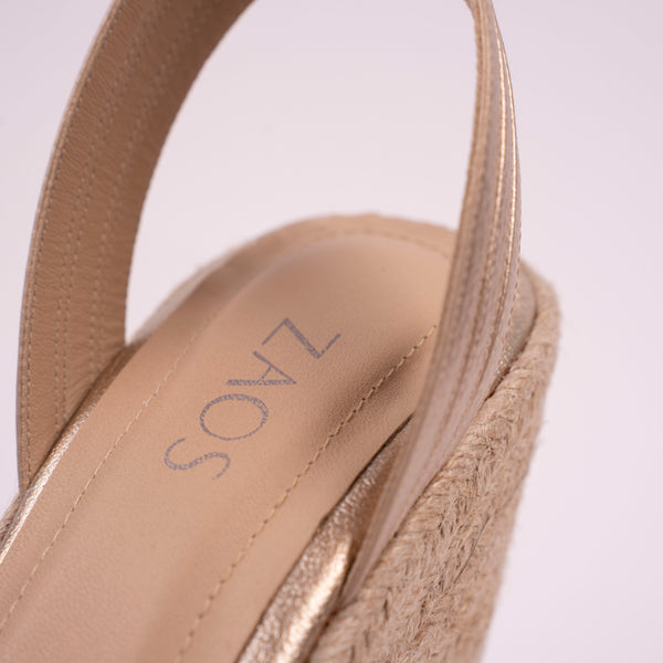 Plataforma Espadrilles Oro Rosa