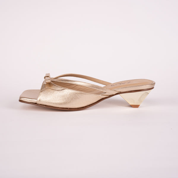 Tacones Ada Dorado
