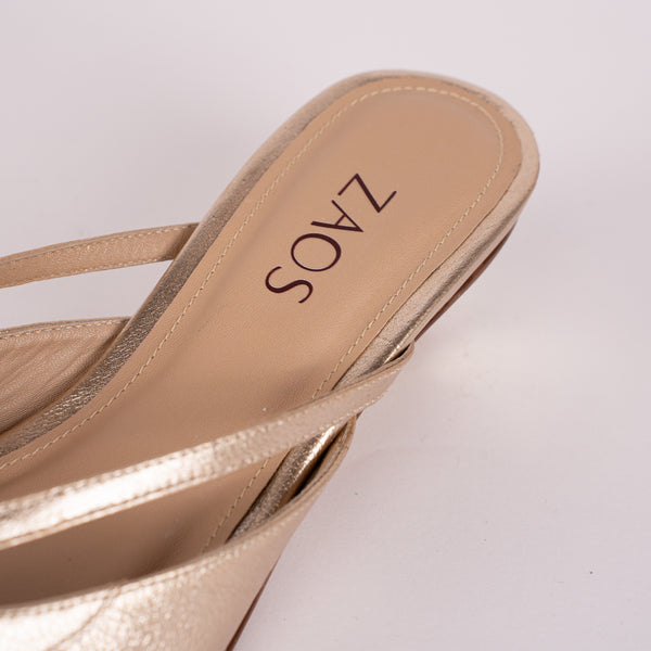 Tacones Ada Dorado