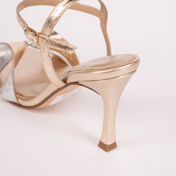 Tacones Dorados Plata