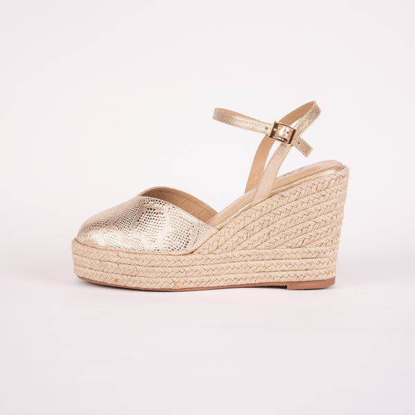 Plataforma Espadrilles Folia Oro