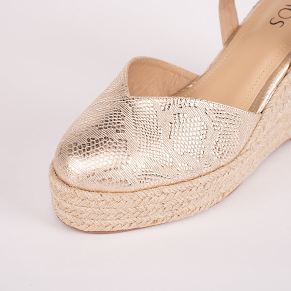 Plataforma Espadrilles Folia Oro