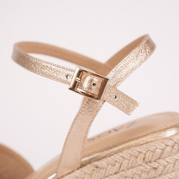 Plataforma Espadrilles Folia Oro