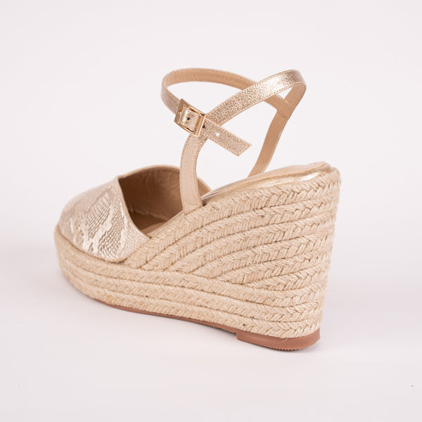 Plataforma Espadrilles Folia Oro