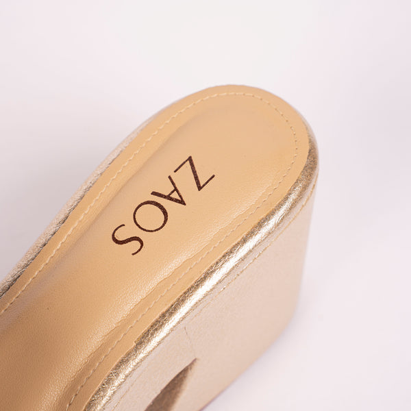 Tacones Chenoa Oro