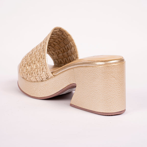 Tacones Chenoa Oro
