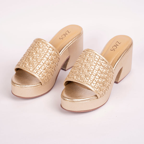 Tacones Chenoa Oro