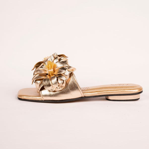 Sandalia Folia Oro