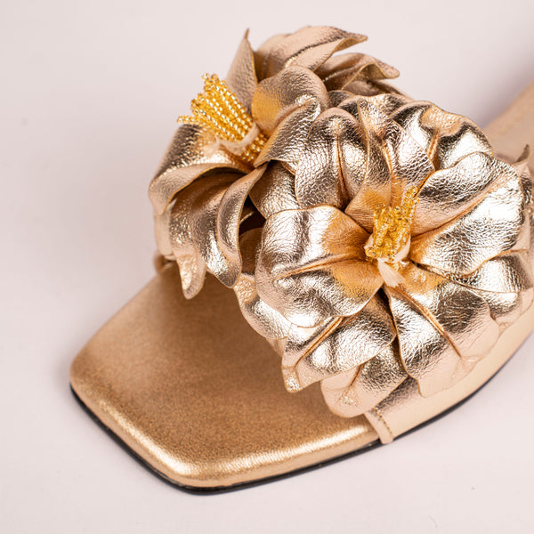 Sandalia Folia Oro