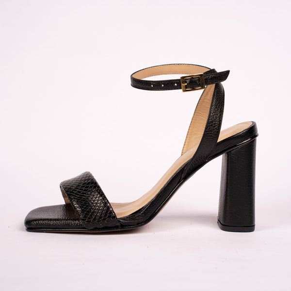 Tacones Cubano Negro