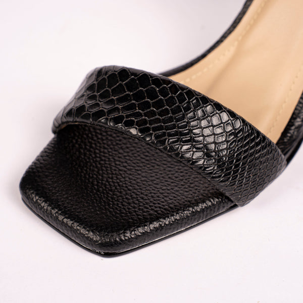 Tacones Cubano Negro