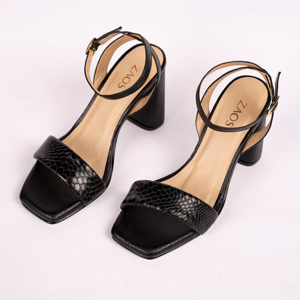 Tacones Cubano Negro
