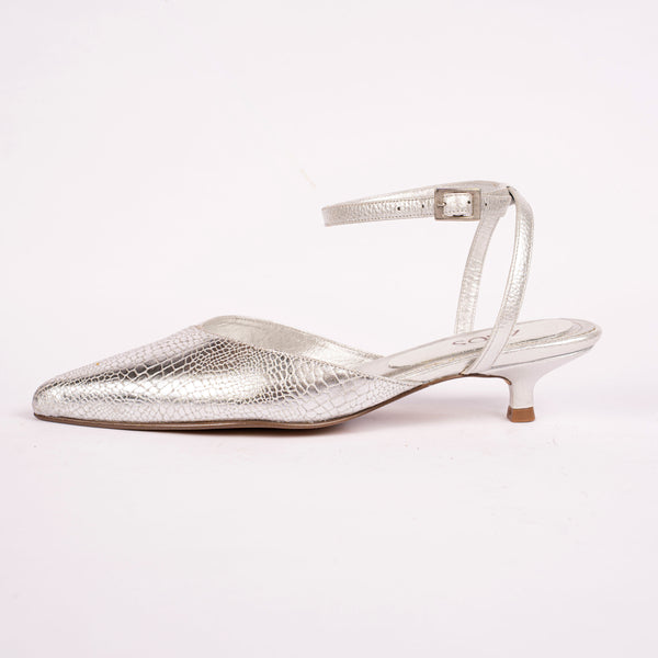 Tacones Stilettos Plateado
