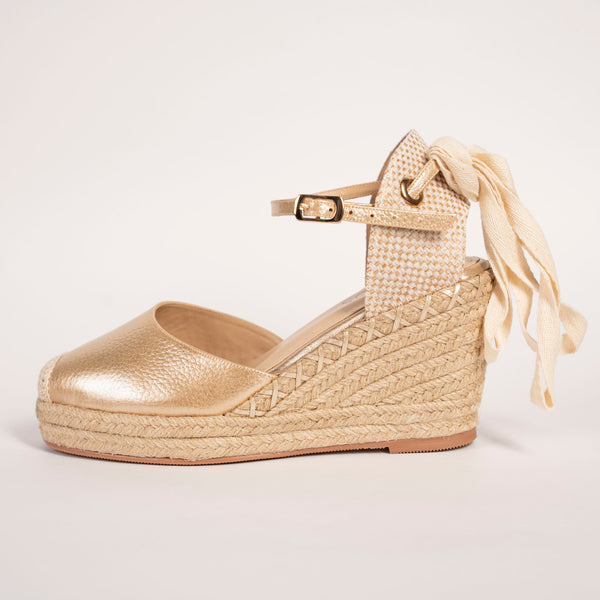 Plataforma Espadrilles Dorado