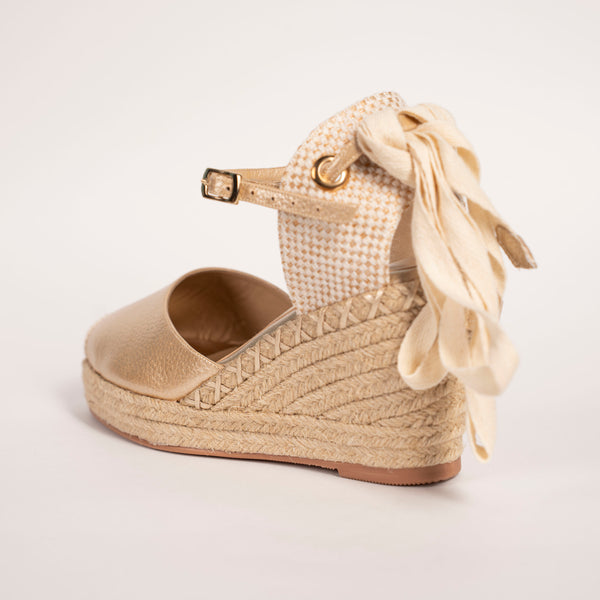Plataforma Espadrilles Dorado
