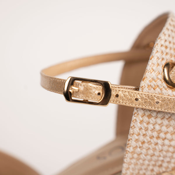 Plataforma Espadrilles Dorado