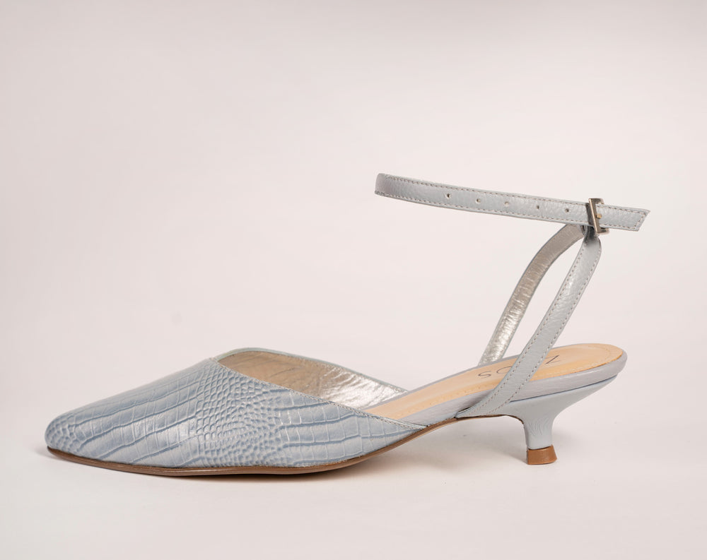 Tacones Stilettos Celestes Natural, foto 1