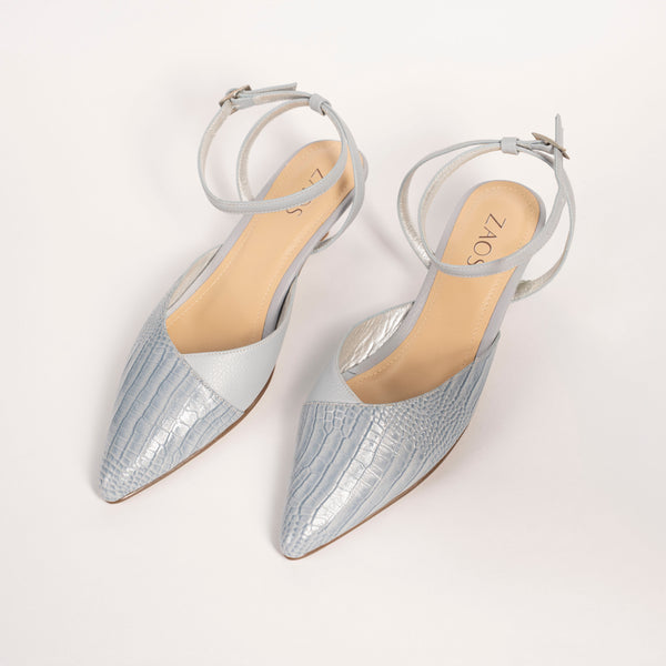 Tacones Stilettos Celestes