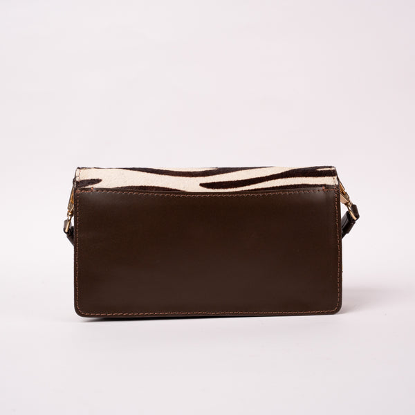 Bolso Sobre Cuero Café