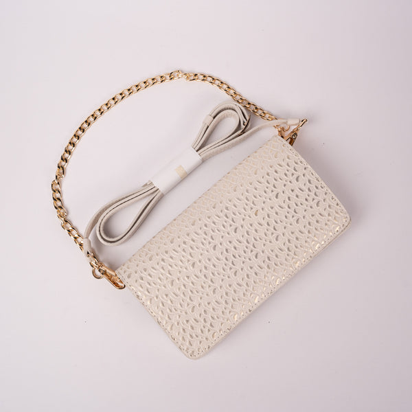 Bolso Sobre Cuero Talco Tornasol