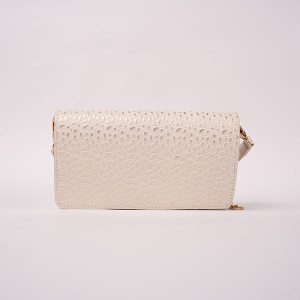 Bolso Sobre Cuero Talco Tornasol