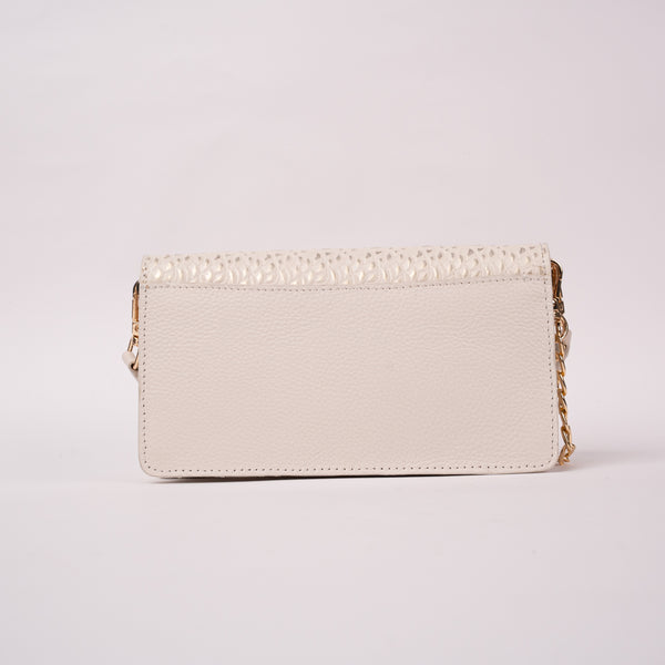 Bolso Sobre Cuero Talco Tornasol