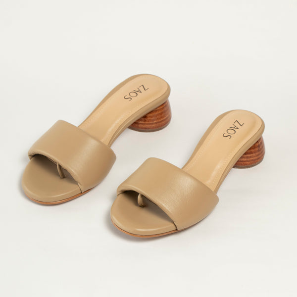 Tacones Aura Almendra