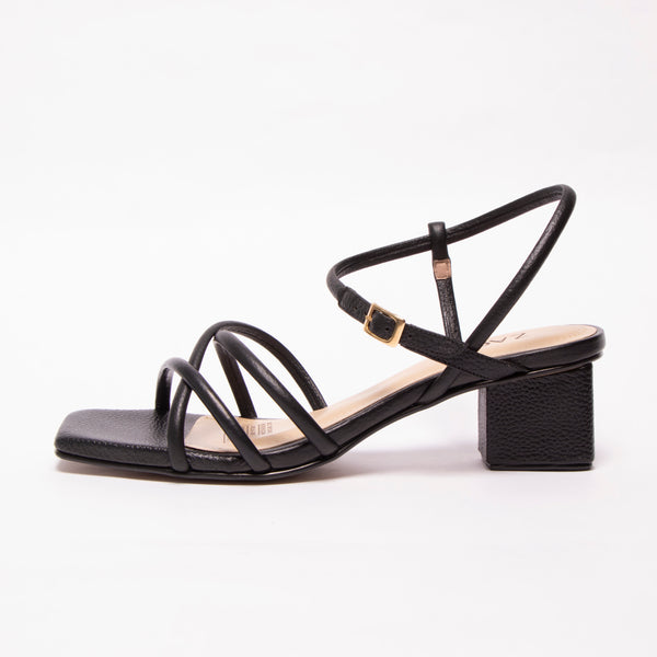 Tacones Cubano Negro