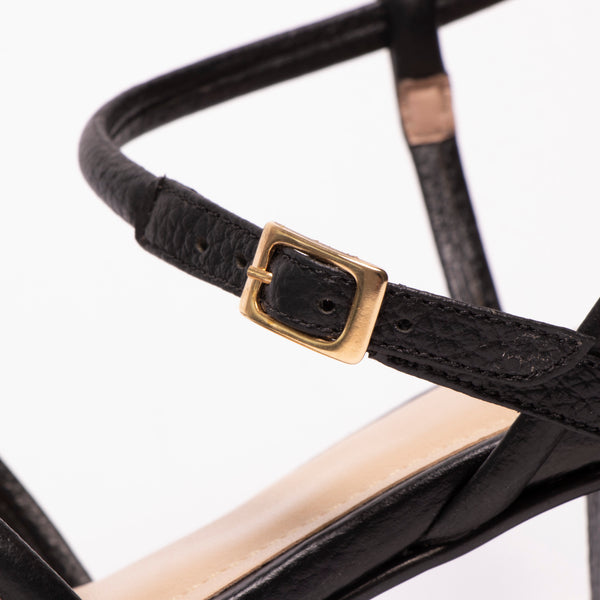 Tacones Cubano Negro