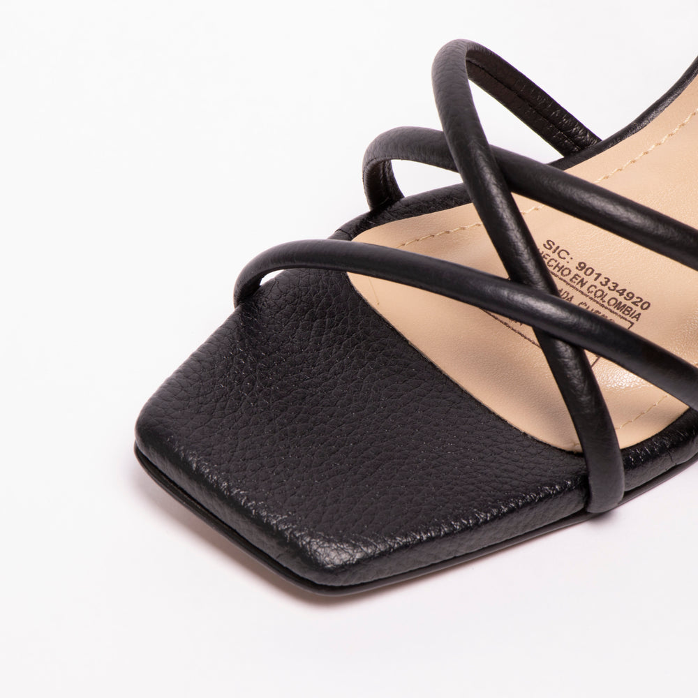 Tacones Cubano Negro Negro, foto 4