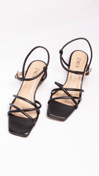 Tacones Cubano Negro