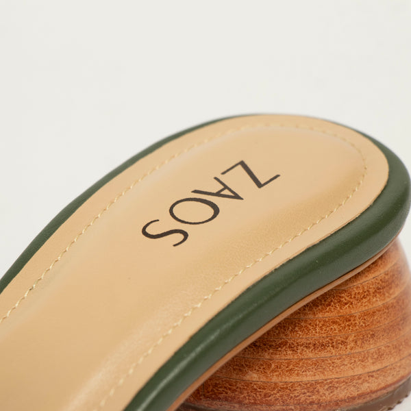 Tacones Aura Verde Oliva