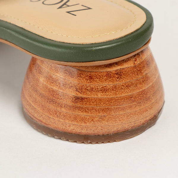 Tacones Aura Verde Oliva