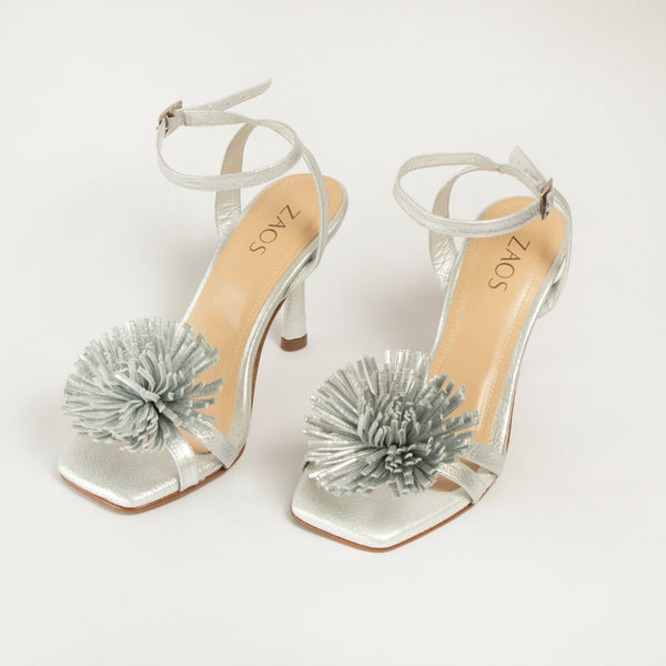 Tacones Yasmin Plata