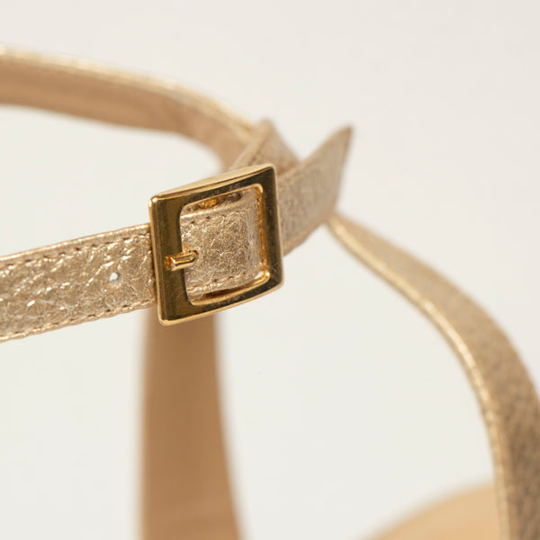 Tacones Yasmin Dorado
