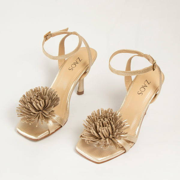 Tacones Yasmin Dorado