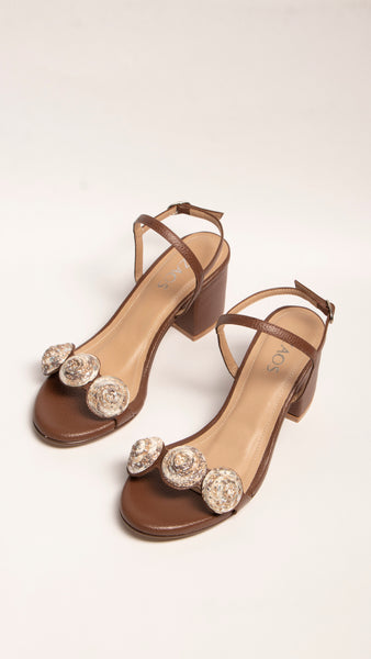 Tacones Adhara Marron