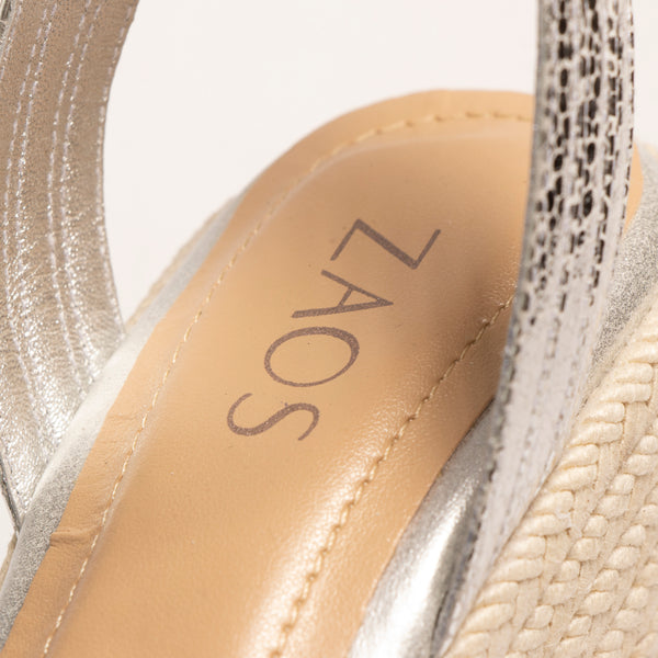 Plataforma Espadrilles Folia Plata