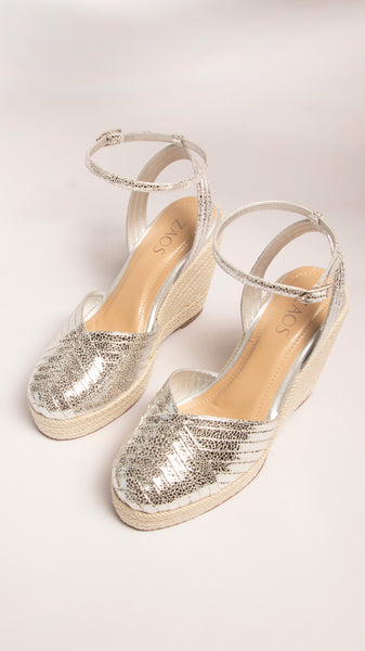 Plataforma Espadrilles Folia Plata