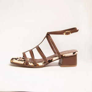 Tacones Genoveva Marron
